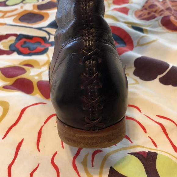 Burgundy Frye Jillian pull on boots size 6.5 - Picture 8 of 8